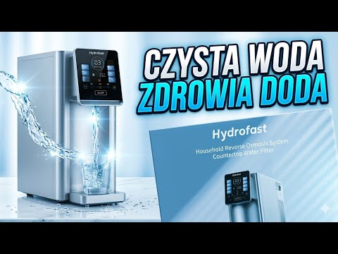 Hydrofast W100 Oczyszczacz wody RO nablatowy – podgrzewanie, UV, 8 poziomów temperatury