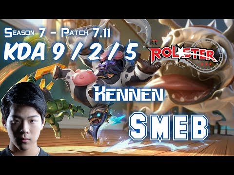 KT Smeb KENNEN vs JAYCE Top - Patch 7.11 KR Ranked