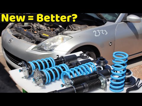 Installing the new and improved T6 coilovers from maxspeedingrods on my Nissan 350z!
