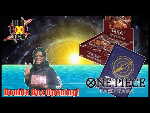 My FIRST Alt Art Leader Pull! OP02 Paramount War DOUBLE BOX OPENING! One Piece Card Game!