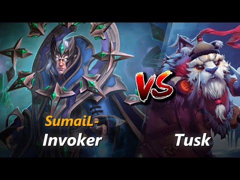 SumaiL- mid Invoker vs Tusk | First 10 minutes