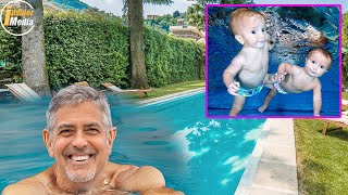 George Clooney and Amal first shared interesting pictures of the twins who enjoyed swimming