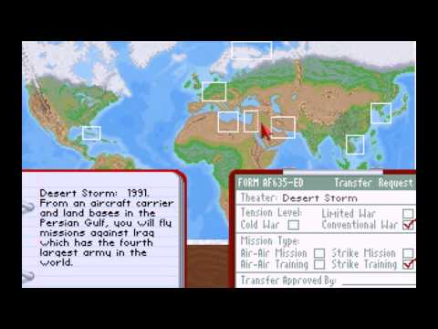 Night Hawk F 117A Stealth Fighter 2 0 PC 1991 Gameplay