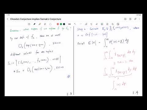 Chowla's conjecture implies Sarnak's conjecture 09 proof of Sarnak's conjecture Step 2