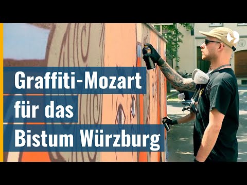 Mozartfest: Graffiti-Mozart für das Bistum Würzburg