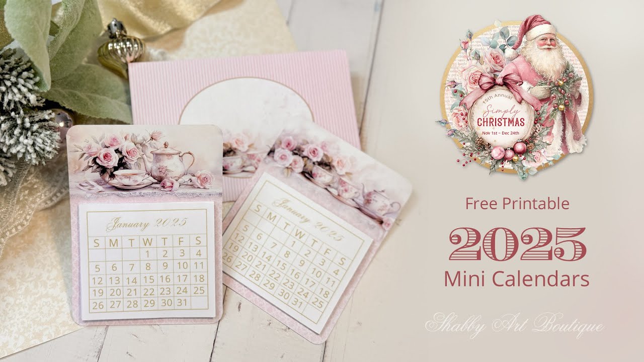 Free Printable 2025 Mini Calendars