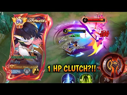 HOW TO EASILY CLUTCH A 1 HP SITUATION!!✨ BEST RUBY BUILD AND ROTATION 2025