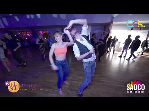 Anton Shcherbak & Irina Elohova Cha-cha-cha Dancing at El Sol Warsaw Salsa Festival 08.11.2019