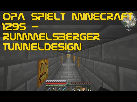 Opa spielt Minecraft 1295 - Rummelsberger Tunneldesign
