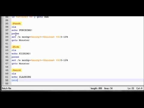 Batch Tutorial Making Your First Game