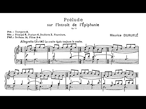 Duruflé, Maurice (1961): Prélude sur l'introït de l'Épiphanie en la mineur, op. 13 — Olivier Latry