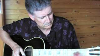 Someday Baby Blues - Mississippi Fred McDowell - Slide in open A tuning