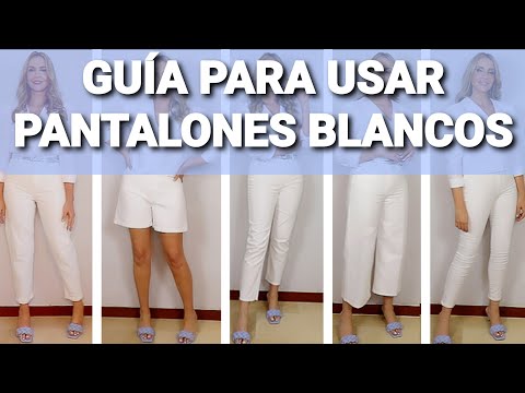 CÓMO USAR UN PANTALÓN BLANCO. Todos los TIPS + LOOKS básicos.  (tu asesora de imagen y moda)