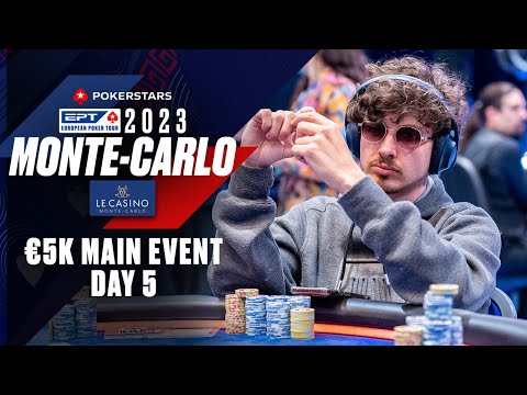 EPT Monte-Carlo 2023: €5,300 Main Event Day 5 Livestream ♠️ PokerStars