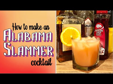 How to make an ‘Alabama Slammer’ cocktail!  Popular cocktail in the late 1980s🍹
