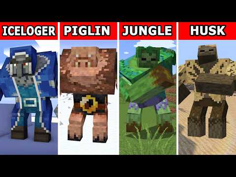 I KILLED ALL MUTANT Bosses in Minecraft Survival 2025!