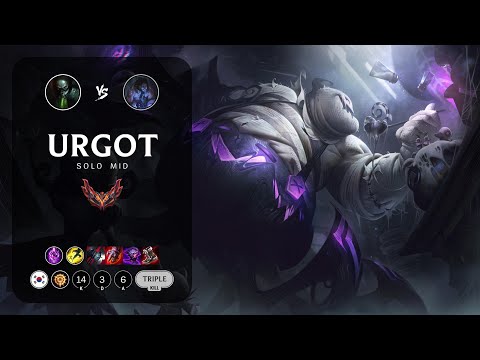 Urgot Mid vs Sylas - KR Grandmaster Patch 14.6