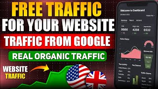 How I Get Free Google Traffic in 2025 | Organic Website Visitors from USA, UK & Germany