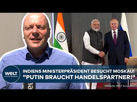Video Thumbnail: INDISCHER STAATSCHEF IN RUSSLAND: "Modi guckt mit Argwohn, wie sich Russen und Chinesen annähern!"