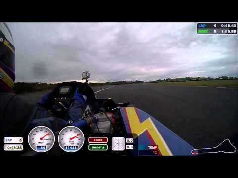 Superkarts Brian Jones #43 125 Gearbox karts Kirkistown 27/06/2015