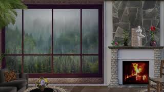 2 Horas de lluvia trueno e chimenea   HD   Relájate, descansa y duerme