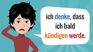 Deutsch lernen l Satzstrukturen in Haupt und Nebensätzen l Arbeit beschreiben