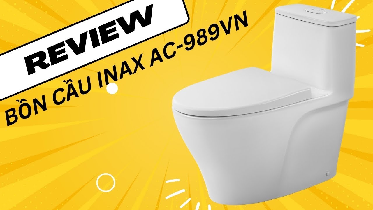 Bồn Cầu INAX AC-989VN (AC989VN) 1 Khối Nắp Êm