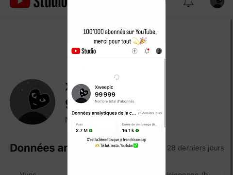 100’000 ABONNÉS, MERCI!!!🎉