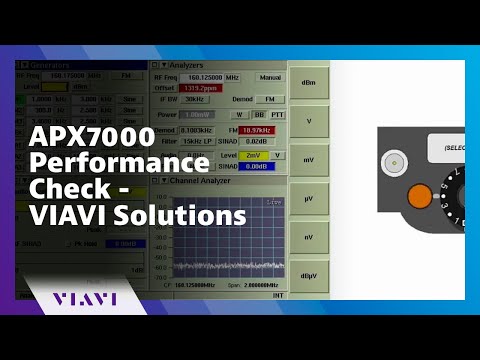 APX7000 Performance Check - VIAVI Solutions