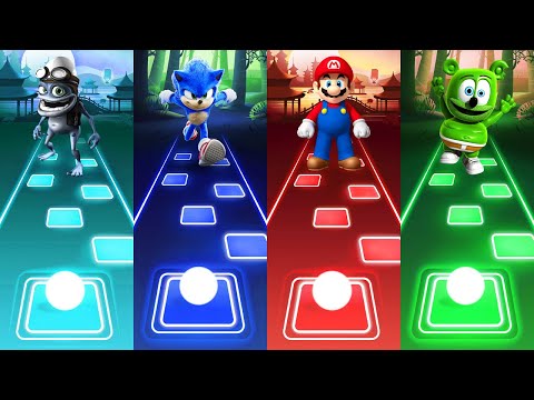 Crazy Frog vs Sonic vs Mario vs Gummy Bear - Tiles Hop EDM Rush
