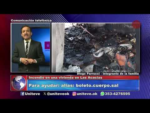 Se incendió una vivienda en barrio Las Acacias