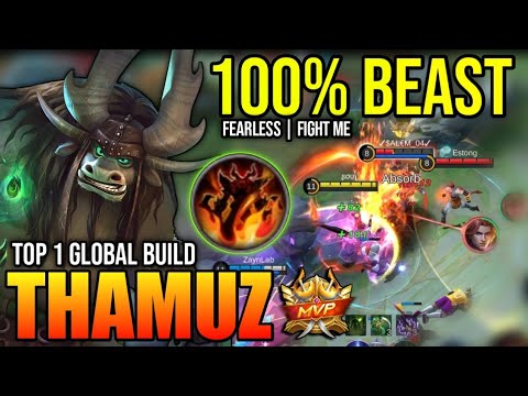 THAMUZ BEST BUILD 2022 | BUILD TOP 1 GLOBAL THAMUZ GAMEPLAY | MOBILE LEGENDS ✓