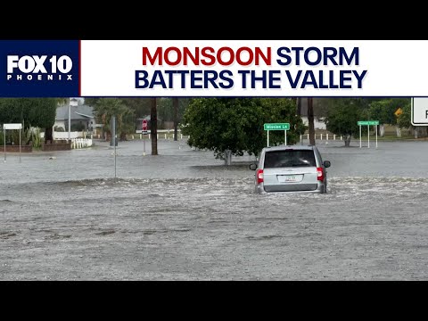 Monsoon: Powerful storm leaves mark on Phoenix, other parts of the Valley | FOX 10 Phoenix