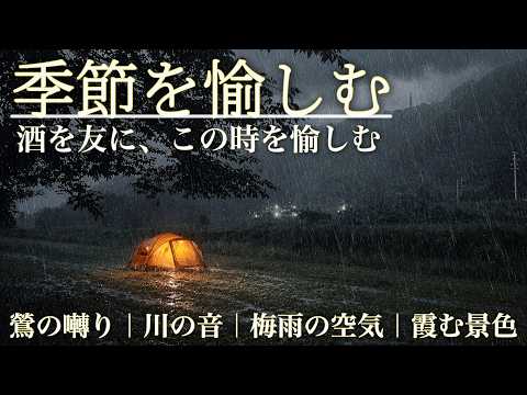 【雨キャンプ】季節を愉しむ。梅雨だから出会えた、音・香り・景色。One Tigris ORBITIS ワンティグリス オービティス　イーサンキャンプ　4K