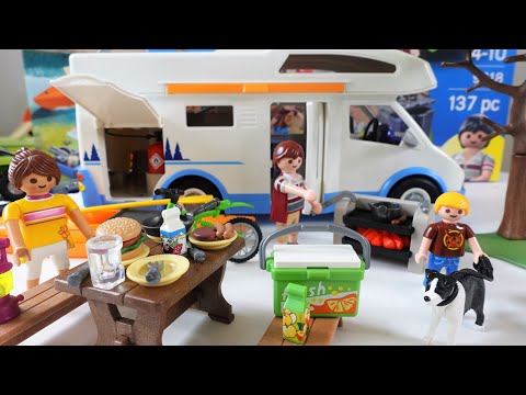 Set Playmobil AVENTURE AU CAMPING - Ouverture et Montage
