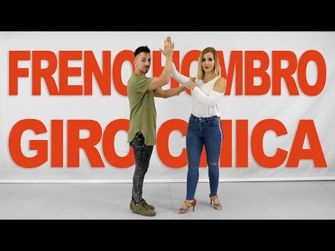 6. Figura SALSA en línea | Freno Hombro + Giro | Pasos básicos de Salsa | Alfonso y Mónica
