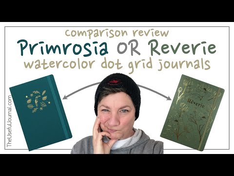Comparison review of Primrosia and Reverie 160gsm watercolour dot grid journals