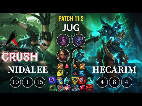 ASP Crush Nidalee vs Hecarim Jungle - KR Patch 11.2