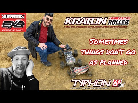 Arrma Typhon vs Arrma Kraton EXB BMX bash!!! Spektrum Smart ESC needs some Recalibration!! 🤷‍♂️
