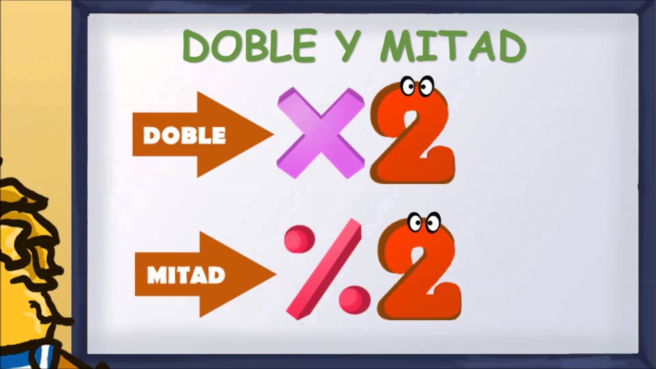 www.matecitos.com: 2º Primaria: Doble y Mitad