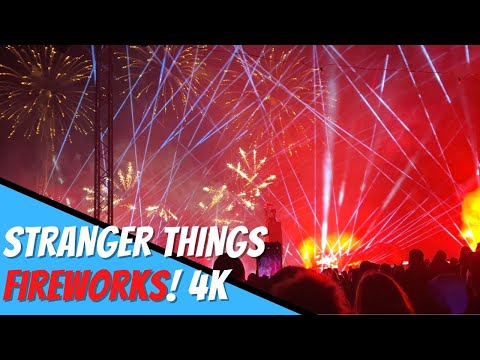 Stranger Things Firework Display at Alton Towers 4K