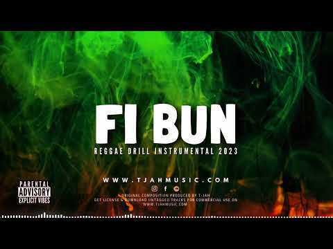 Reggae x Drill instrumental 2023 | "FI BUN RIDDIM"| Reggae Drill type beat