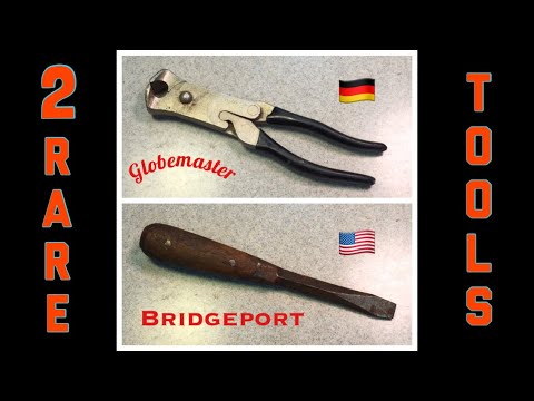 2 Rarely Seen Tools- Globemaster Compound Cutters and Bridgeport Heavy Machinist Screwdriver