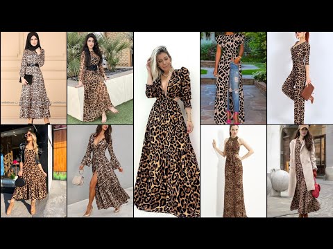 💥New  Animal print dress/ cheetah print dress /animal print gown dress/beautiful dress💥👌