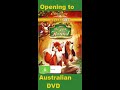 Opening To The Fox And The Hound Australian DVD