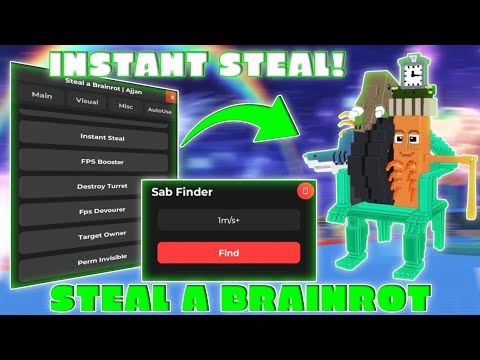 🔥Steal a Brainrot Script (2025 Pastebin) | 😱Invisible Steal, Noclip, Anti-Hit *NOKEY*🔮