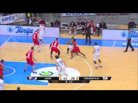 ABA Liga 2014/15, Round 22 match: Zadar - Szolnoki Olaj (13.2.2015)