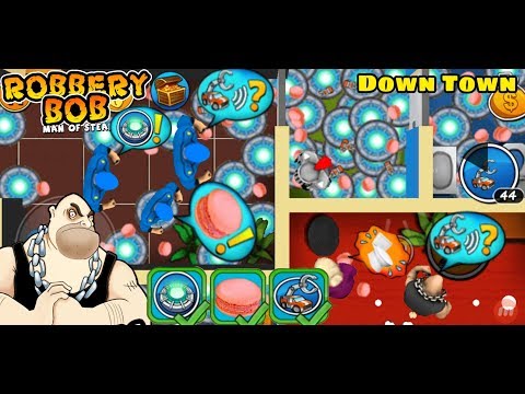 Robbery Bob Man Of Steal : Use Toxic Donut - Rc Car - Teleportation Mine - Down Town Part 5