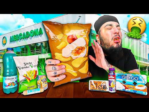 PROVANDO 8 PRODUTOS ESTRANHOS DO MERCADONA (quase vomitei...)