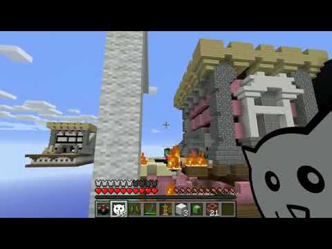 PopularMMOs Minecraft: *SAVAGE* CLOUD LUCKY BLOCK BEDWARS! - Modded Mini-Game